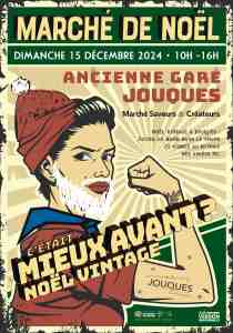 Affiche Marché de Noël Jouques